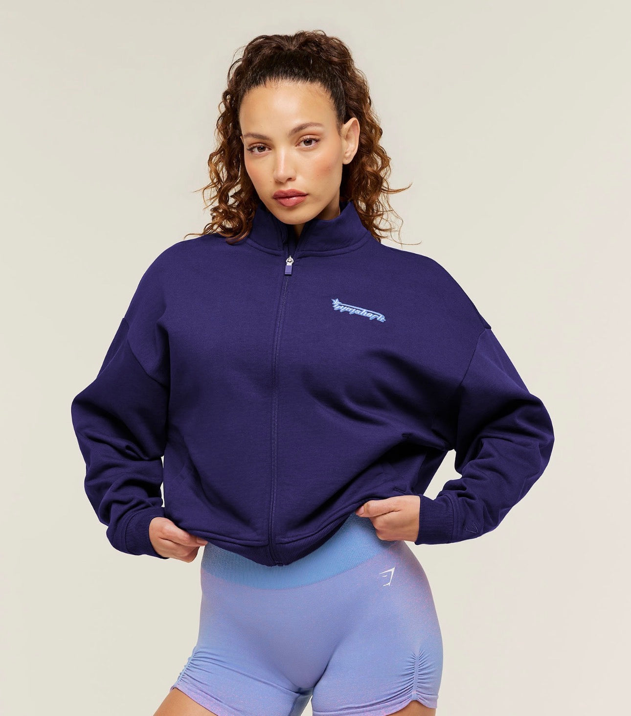 Gymshark Script Embroidery Full Zip Jacket