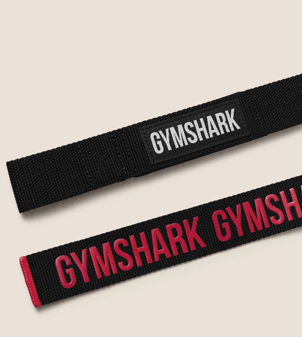 Silicone Lifting Straps [Black/red]
