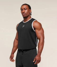 Graphic Basketball Mesh Tank