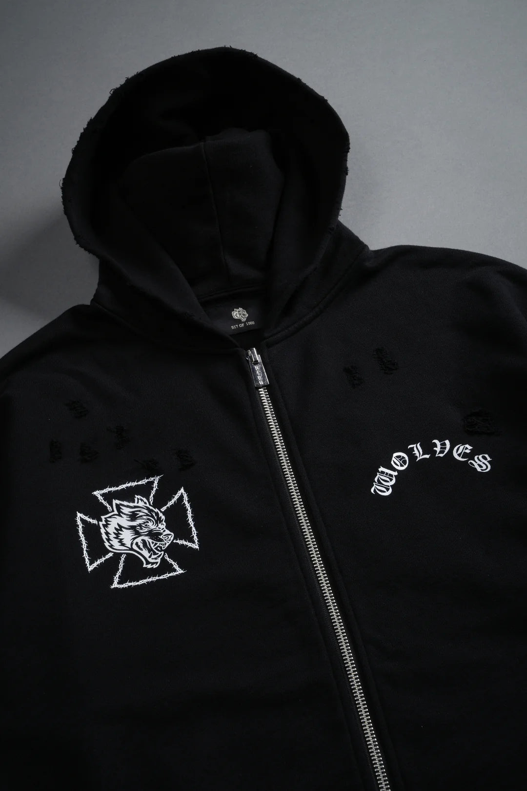 Ascend Distressed Grunged Hoodie