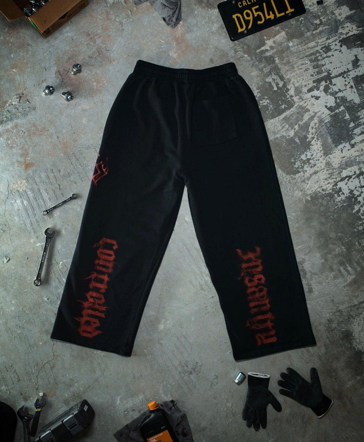 Ghost Sweats Pants Blood Red