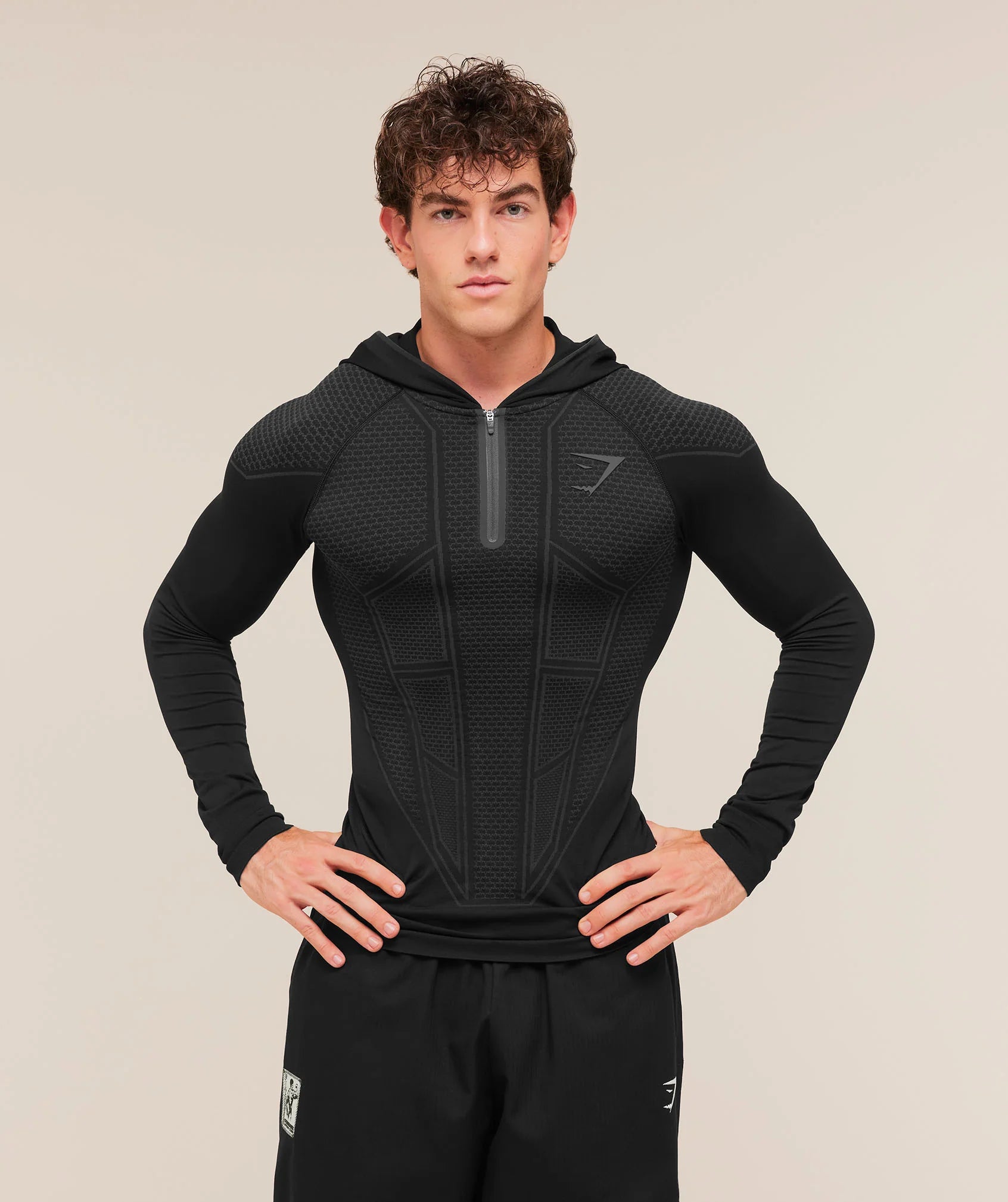 Gymshark Onyx V1 Hoodie - Black/Onyx Grey
