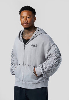 Tribal Stud Zip Up