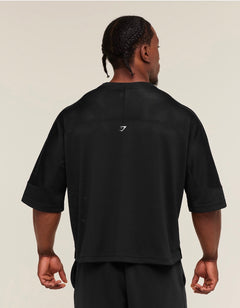 Graphic Mesh Oversize T-shirt