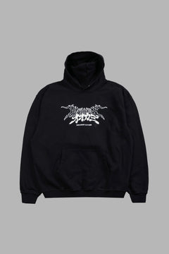Samurai And The Wolf Pierce Hoodie in Black