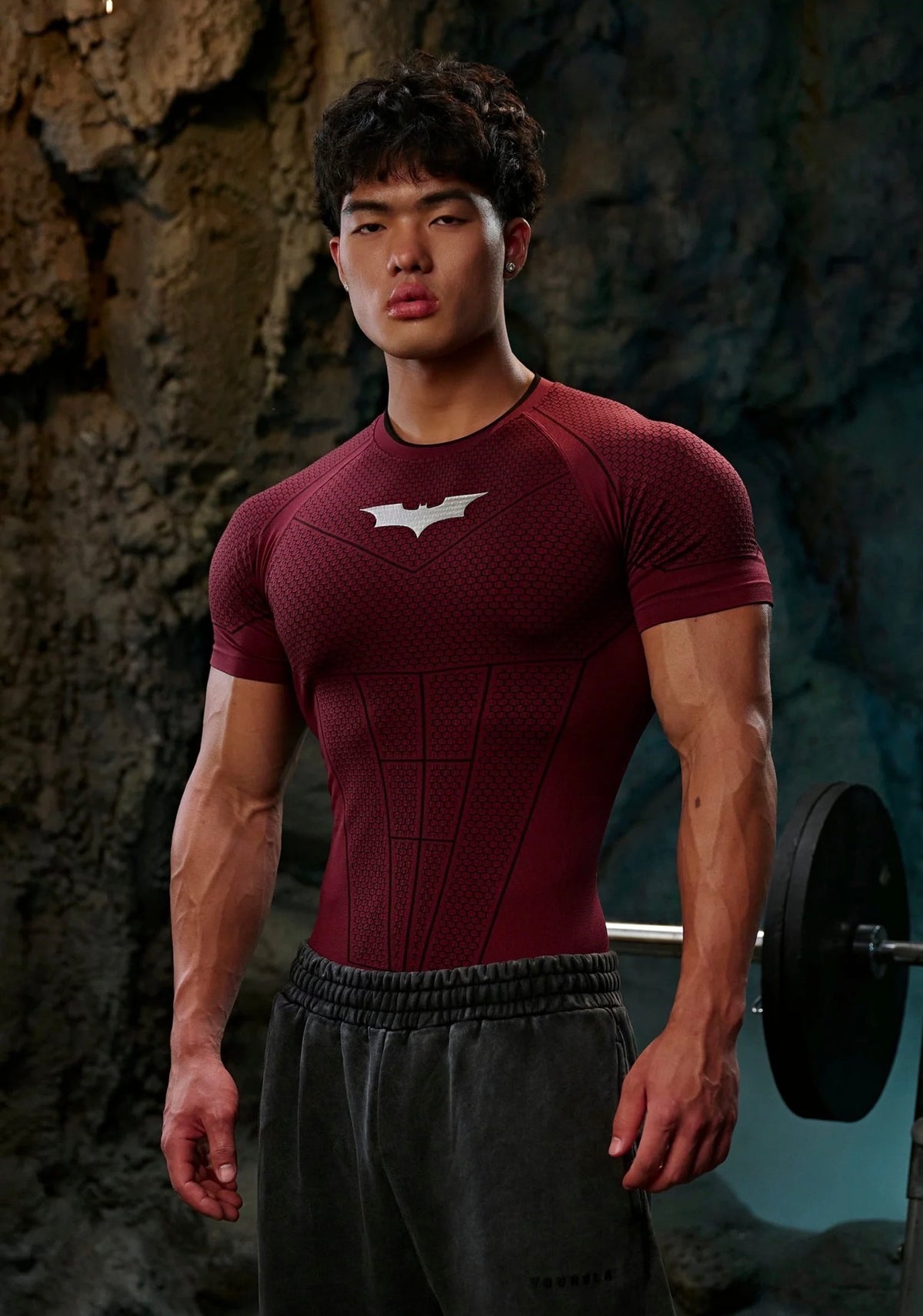 BATMAN COMPRESSION BURGUNDY