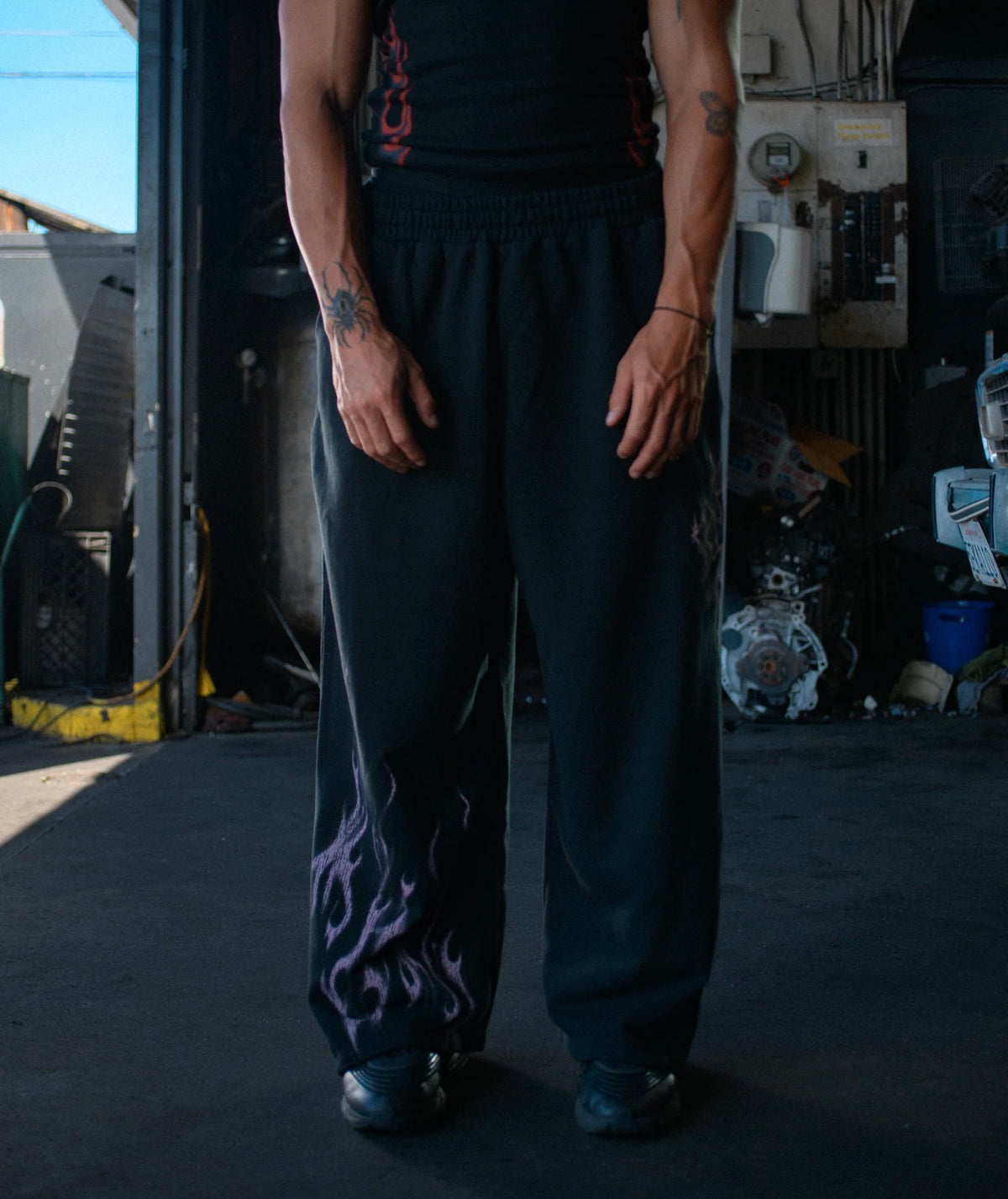 Ghost Sweats Pants Glossy Pink