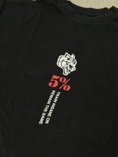 5% Forever Premium Oversized Tee in Black