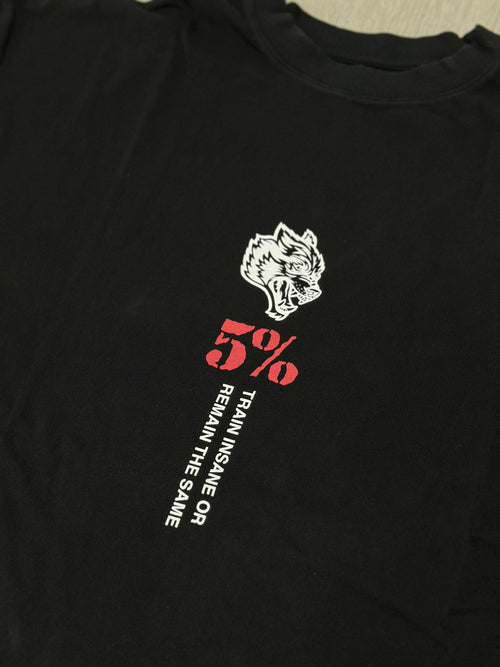 5% Forever Premium Oversized Tee in Black