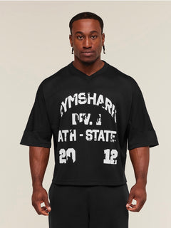 Graphic Mesh Oversize T-shirt