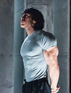 Gymshark Onyx V1 T-Shirt - Smokey Grey/Light grey