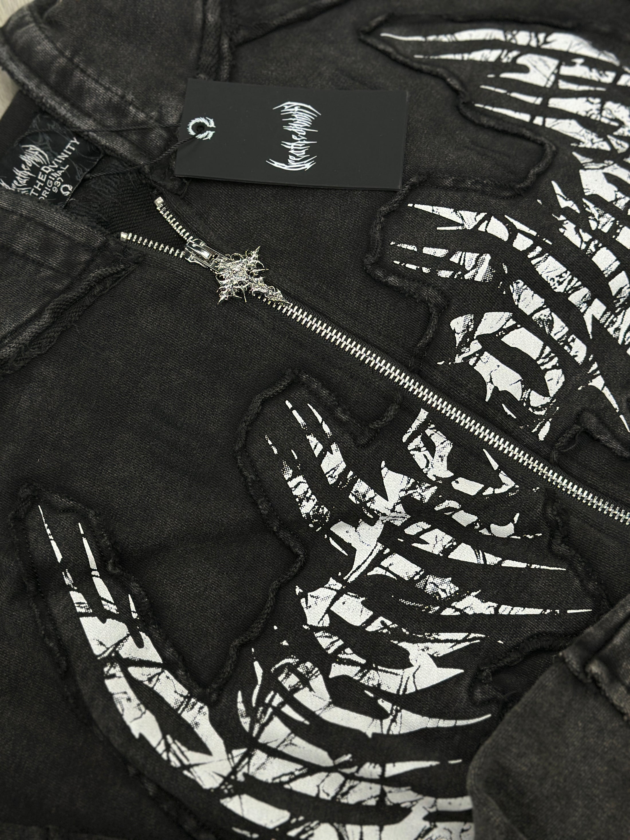Oversized Ruined Zip-Up [Ghost]