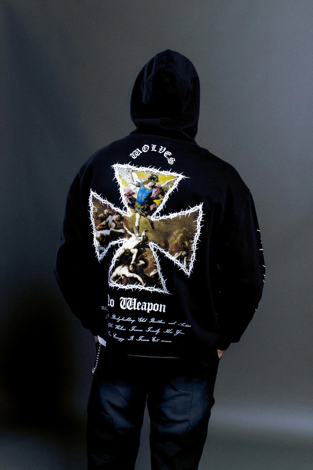 Ascend Distressed Grunged Hoodie
