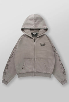 Tribal Stud Zip Up
