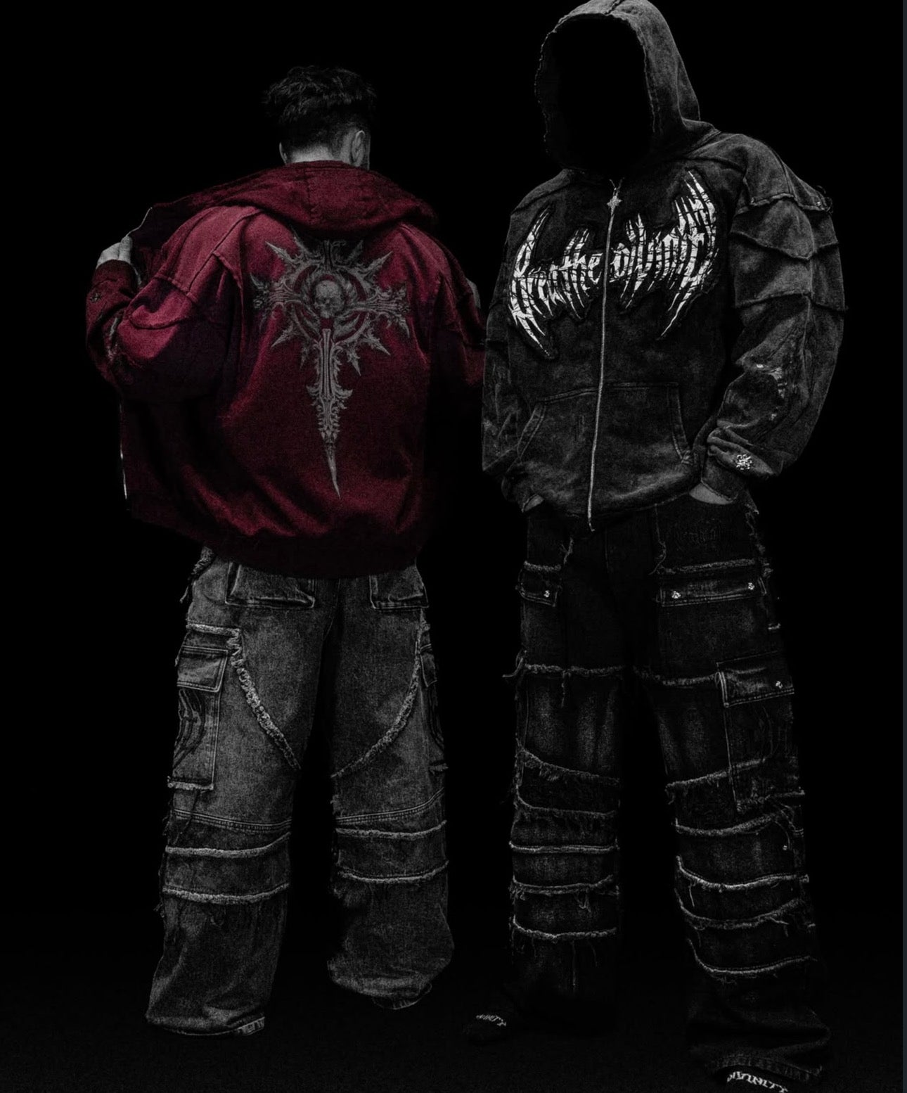 Oversized Ruined Zip-Up [Viola]