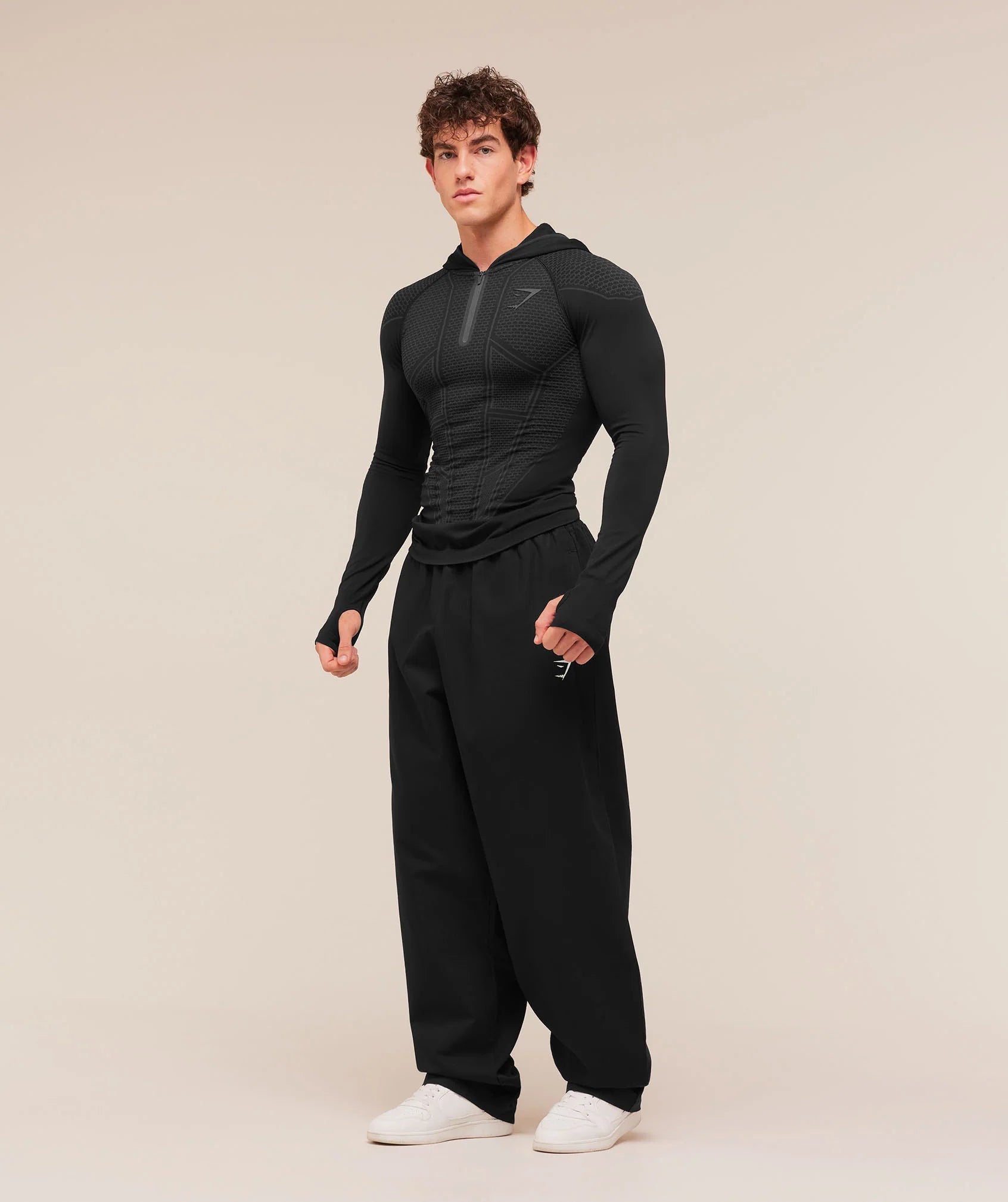 Gymshark Onyx V1 Hoodie - Black/Onyx Grey