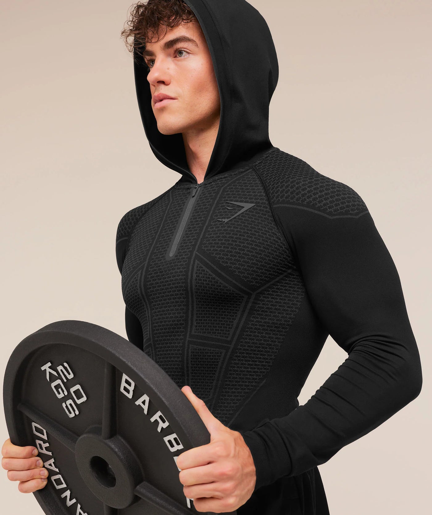 Gymshark Onyx V1 Hoodie - Black/Onyx Grey